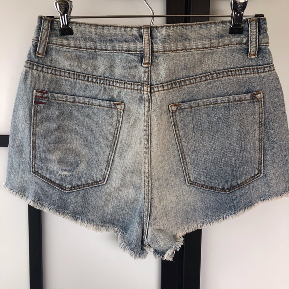 BDG Dree high rise cheeky distressed  shorts - Picture 7 of 11